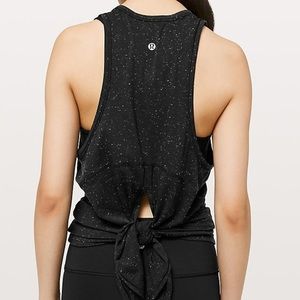 Lululemon Goal Up Tank in Black / White